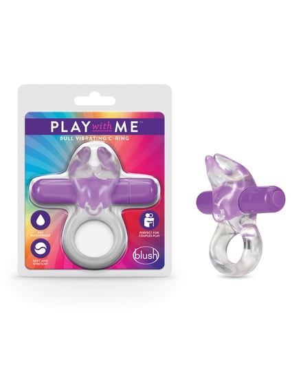 Blush Play With Me Bull Vibrating C Ring – Purple by Play With Me product image