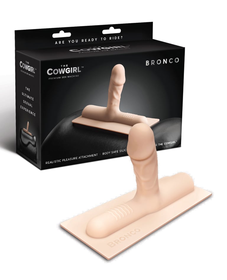 The Cowgirl Bronco Silicone Attachment – Vanilla by The Cowgirl product image