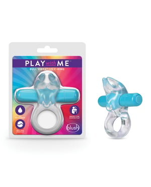 Blush Play With Me Bull Vibrating C Ring – Blue by Play With Me product image