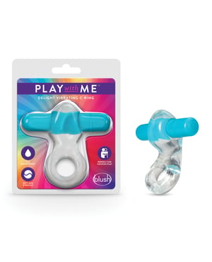 Blush Play With Me Delight Vibrating C Ring – Blue by Play With Me product image