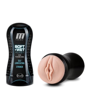 Blush M for Men Soft & Wet Pussy with Pleasure Orbs Self Lubricating Stroker – Vanilla by M for Men product image