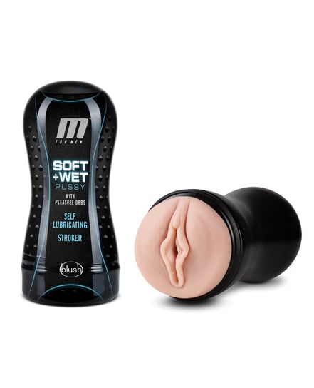 Blush M for Men Soft & Wet Pussy with Pleasure Orbs Self Lubricating Stroker – Vanilla by M for Men product image
