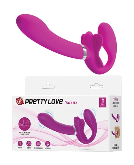 Pretty Love Valerie Vibrating Strapless Strap On – Fuchsia by Pretty Love product image