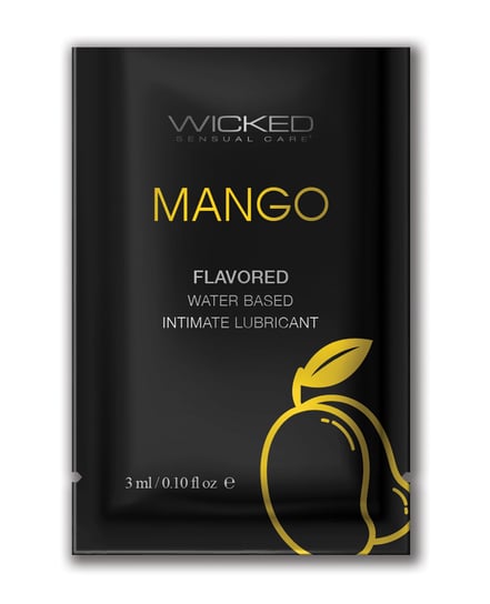 Wicked Sensual Care Water Based Lubricant – .1 oz Mango by Wicked Sensual Care product image