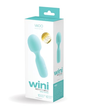 VeDo Wini Rechargeable Mini Wand – Tease Me Turquoise by VeDO product image