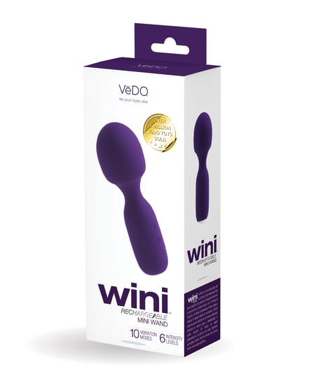VeDo Wini Rechargeable Mini Wand – Deep Purple by VeDO product image