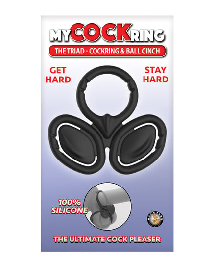 My Cock Ring The Triad Cockring & Ball Cinch – Black by My Cock Ring product image
