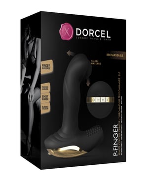 Dorcel P-Finger Come Hither – Black/Gold by Dorcel product image