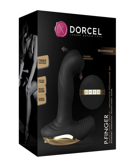 Dorcel P-Finger Come Hither – Black/Gold by Dorcel product image