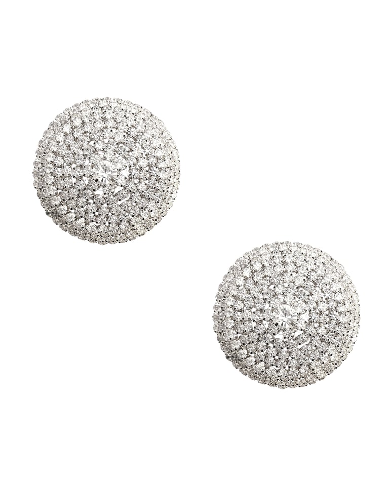Neva Nude Burlesque Big O Crystal Jewel Reusable Silicone Pasties – Silver O/S by Neva Nude product image