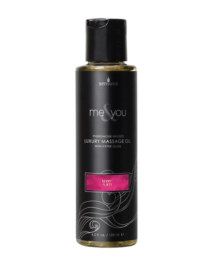 Sensuva Me & You Massage Oil – 4.2 oz Berry Flirty by Sensuva product image