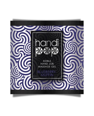 Handipop Hand Job Massage Gel Single Use Packet – 6 ml Blueberry Muffin by Handipop product image