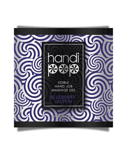 Handipop Hand Job Massage Gel Single Use Packet – 6 ml Blueberry Muffin by Handipop product image
