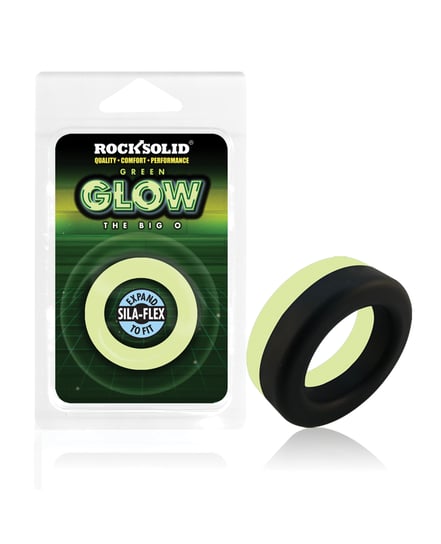 Rock Solid Glow in the Dark Big O Ring – Black/Green by Rock Solid product image