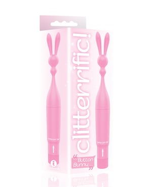 The 9’s Clitterific! Button Bunny Clitoral Stimulator – Pink by The 9s product image