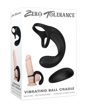 Zero Tolerance Vibrating Ball Cradle w/Remote – Black by Zero Tolerance product image