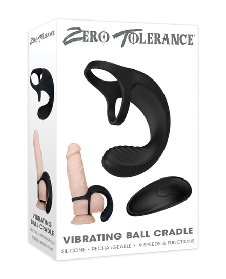 Zero Tolerance Vibrating Ball Cradle w/Remote – Black by Zero Tolerance product image