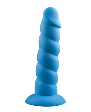 Rock Candy Suga Daddy 7″ Silicone Dildo – Blue by Rock Candy product image