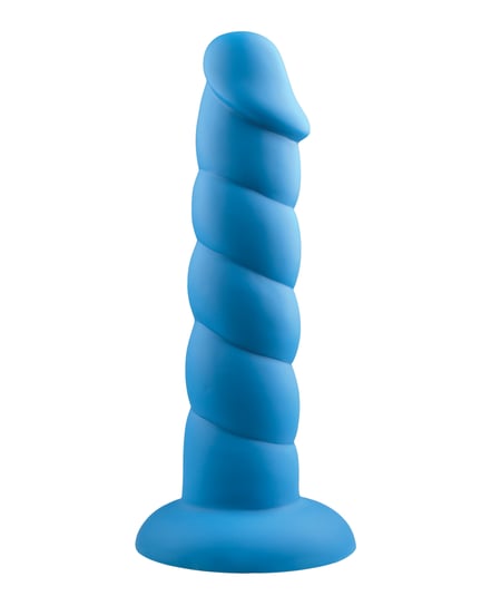 Rock Candy Suga Daddy 8″ Silicone Dildo – Blue by Rock Candy product image