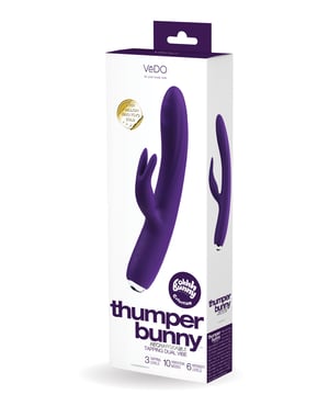 VeDO Thumper Bunny Rechargeable Dual Vibe – Deep Purple by VeDO product image