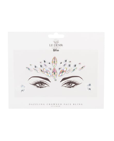 Shots Bliss Dazzling Crowned Face Bling Sticker O/S by Le Desir by Shots product image