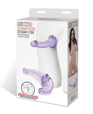 Lux Fetish Strapless Strap On – Purple by Lux product image