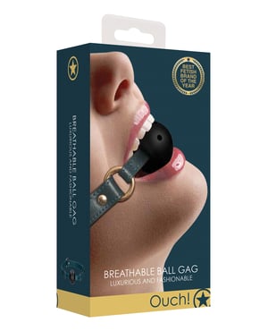 Shots Ouch Halo Breathable Ball Gag – Green by Ouch product image