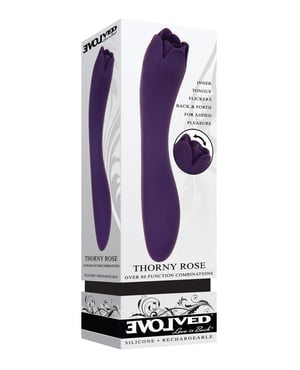 Evolved Thorny Rose Dual End Massager – Purple by Evolved product image