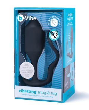 b-Vibe Vibrating Snug & Tug XL – Black by b-vibe product image