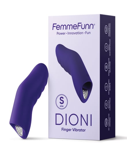 Femme Funn Dioni Wearable Finger Vibe – Small Dark Purple by Femme Funn product image