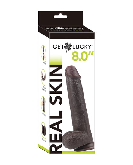 Get Lucky 8.0″ Real Skin Series – Dark Brown by Get Lucky product image