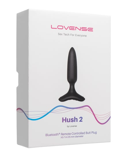 Lovense Hush 2 1″ Butt Plug – Black by Lovense product image