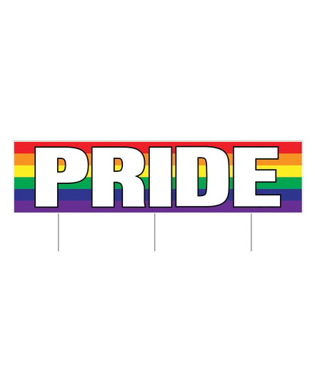 Plastic Jumbo Pride Yard Sign by Beistle product image