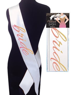 Glitterati Bride Sash by Candy Prints product image