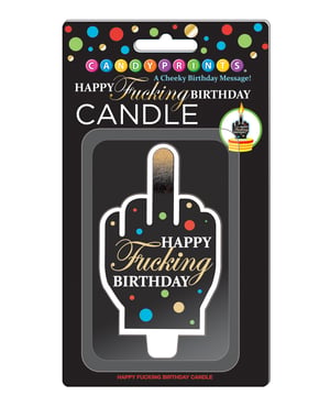 Happy Fucking Birthday Large FU Candle by Candy Prints product image