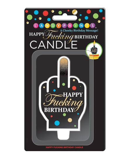 Happy Fucking Birthday Large FU Candle by Candy Prints product image