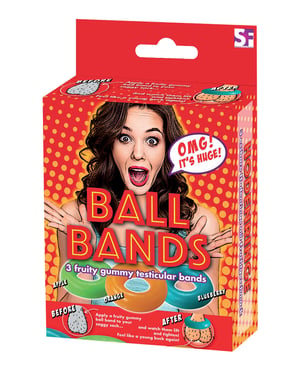 Gummy Ball Bands – 3 Pack Assorted Colors/Flavors by Hott Products product image