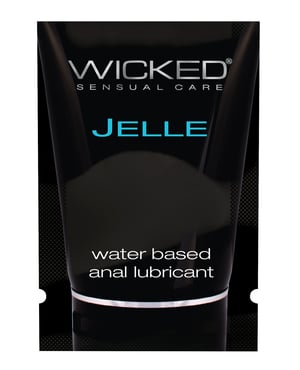 Wicked Sensual Care Jelle Water Based Anal Lubricant – .1 oz Fragrance Free by Wicked Sensual Care product image