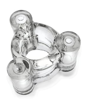 Oxballs Buzz Squeeze Ballstretcher Vibe – Clear by Oxballs product image