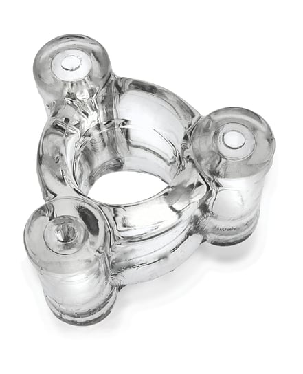 Oxballs Buzz Squeeze Ballstretcher Vibe – Clear by Oxballs product image