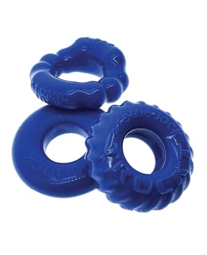 Oxballs Bonemaker 3 Pack Cockring Kit – Pool Blue by Oxballs product image