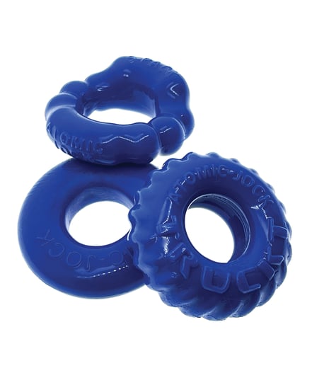 Oxballs Bonemaker 3 Pack Cockring Kit – Pool Blue by Oxballs product image