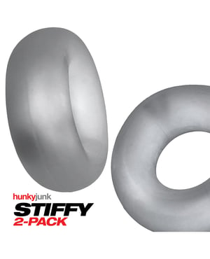 Hunky Junk Stiffy 2 Pack Cockrings – Clear Ice by Hunky Junk product image