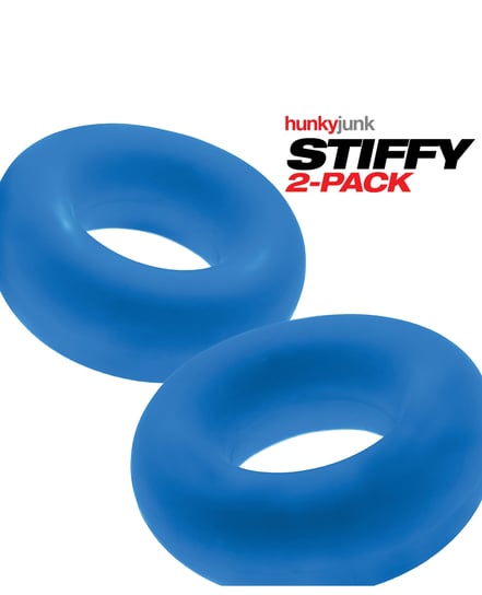 Hunky Junk Stiffy 2 Pack Cockrings – Teal Ice by Hunky Junk product image