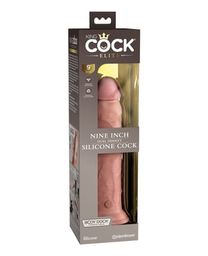 King Cock Elite 9″ Dual Density Silicone Cock – Light by King Cock Elite product image