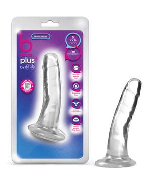Blush B Yours Plus 5″ Hard n’ Happy Dildo – Clear by B Yours Plus product image