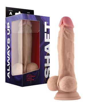 Shaft Model A Flexskin Liquid Silicone 8.5″ Dong w/Balls – Pine by Shaft product image