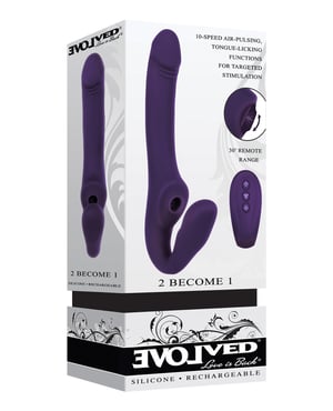 Evolved 2 Become 1 Strapless Strap On – Purple by Evolved product image