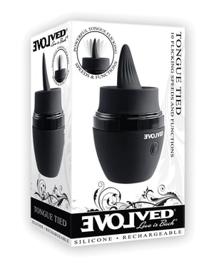 Evolved Tongue Tied Flicking Massager – Black by Evolved product image