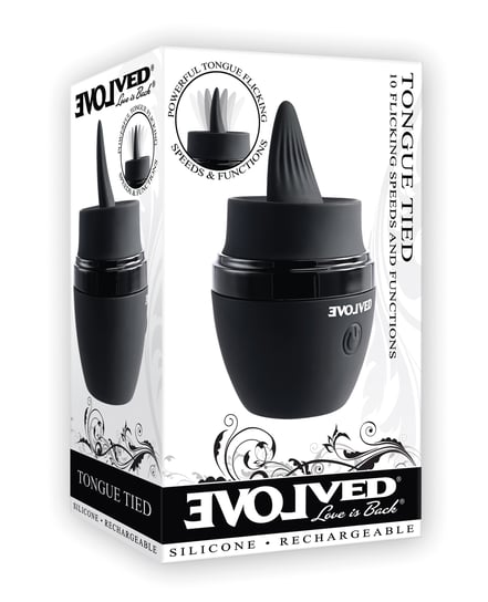 Evolved Tongue Tied Flicking Massager – Black by Evolved product image